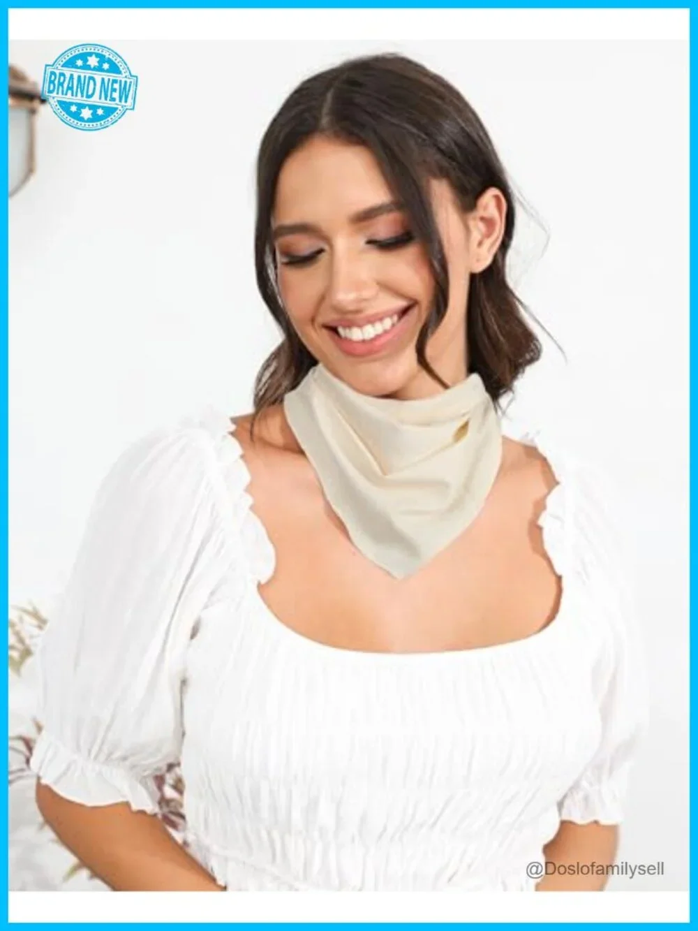 3 Pack Tie-Back Triangle Head Scarves for Women - Polyester Boho Hair Bandanas